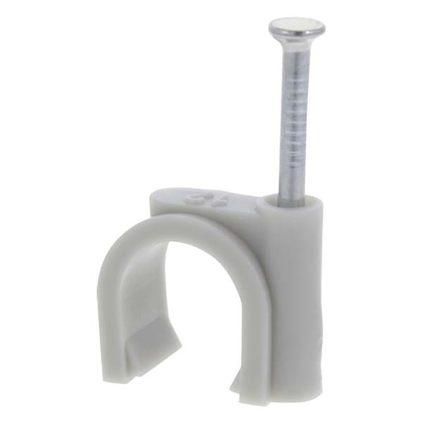 Q-link Kabelclip | Q-link | 12 mm (20 stuks, Rond, Grijs) 54.213.26 K090200085 - 2