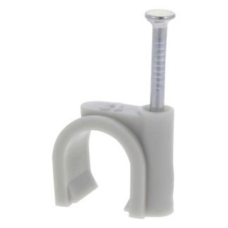 Q-link Kabelclip | Q-link | 12 mm (20 stuks, Rond, Grijs) 54.213.26 K090200085 - 2