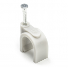 Q-link Kabelclip | Q-link | 12 mm (20 stuks, Rond, Grijs) 54.213.26 K090200085