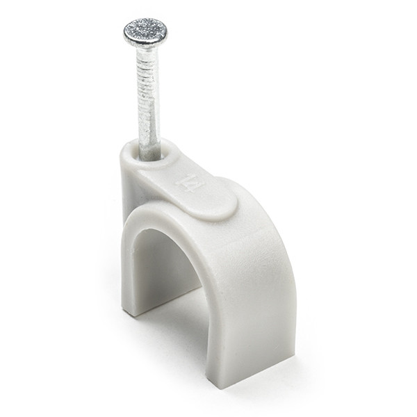 Q-link Kabelclip | Q-link | 14 mm (50 stuks, Rond, Grijs) 54.213.29 K090200087 - 1