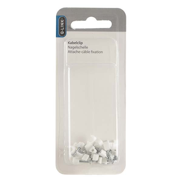 Q-link Kabelclip | Q-link | 4 mm (20 stuks, Rond, Wit) 54.213.00 K090200070 - 5
