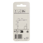 Q-link Kabelclip | Q-link | 4 mm (20 stuks, Rond, Wit) 54.213.00 K090200070 - 6