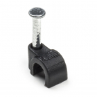 Kabelclip | Q-link | 4 mm (20 stuks, Rond, Zwart)