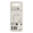 Q-link Kabelclip | Q-link | 6 mm (20 stuks, Rond, Wit) 54.213.10 K090200074 - 5