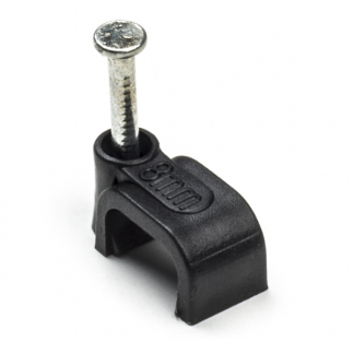 Q-link Kabelclip | Q-link | 8 mm (20 stuks, Plat, Zwart) 54.213.22 K090200081 - 1