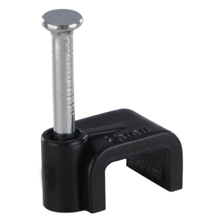 Q-link Kabelclip | Q-link | 8 mm (20 stuks, Plat, Zwart) 54.213.22 K090200081 - 3