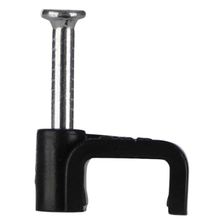 Q-link Kabelclip | Q-link | 8 mm (20 stuks, Plat, Zwart) 54.213.22 K090200081 - 2