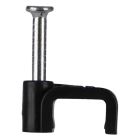 Q-link Kabelclip | Q-link | 8 mm (20 stuks, Plat, Zwart) 54.213.22 K090200081 - 2