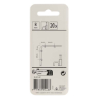 Q-link Kabelclip | Q-link | 8 mm (20 stuks, Plat, Zwart) 54.213.22 K090200081 - 6
