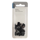 Q-link Kabelclip | Q-link | 8 mm (20 stuks, Plat, Zwart) 54.213.22 K090200081 - 5