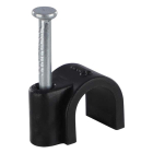 Q-link Kabelclip | Q-link | 8 mm (20 stuks, Rond, Zwart) 54.213.20 K090200080 - 2