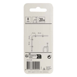 Q-link Kabelclip | Q-link | 8 mm (20 stuks, Rond, Zwart) 54.213.20 K090200080 - 5
