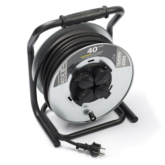 Q-link Kabelhaspel | Q-link (4-voudig, Randaarde, 2300 watt, Zwart, 40 meter) 55.900.89 K010809284 - 1