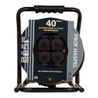 Q-link Kabelhaspel | Q-link (4-voudig, Randaarde, 2300 watt, Zwart, 40 meter) 55.900.89 K010809284 - 2