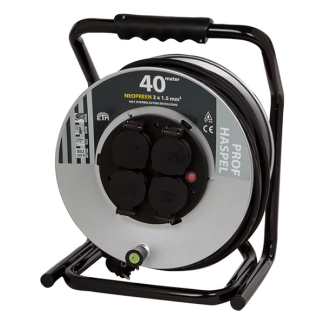 Q-link Kabelhaspel | Q-link (4-voudig, Randaarde, 2300 watt, Zwart, 40 meter) 55.900.89 K010809284 - 4