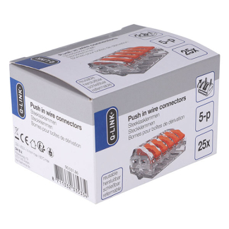 Q-link Lasklem | Q-link | 5-polig (0.2 tot 4 mm², Herbruikbaar, 25 stuks) 00.531.58 00.531.86 K100100540 - 2