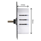 Q-link Led duo dimmer | Q-link (Inbouw, 2 x 200W, Met centraalplaat, Zwart) 66.099.46 K010809834 - 5