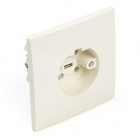 Q-link Perilex stopcontact | Q link (Inbouw, 16A, Crème) 0137210 K010806201