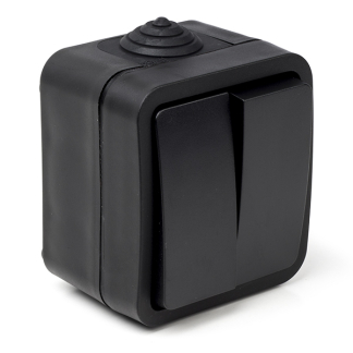 Q-link Schakelaar voor buiten | Q-link (Serie, Zwart) 00.946.02 K180106712 - 1