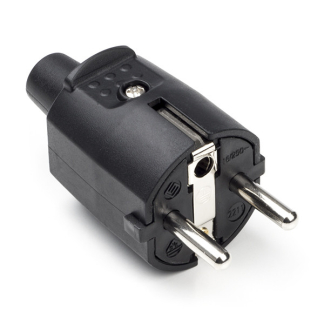 Q-link Schuko stekker | Q-link | 6 stuks (Randaarde/Penaarde, 16 A, PVC, Zwart)  V180102023 - 2
