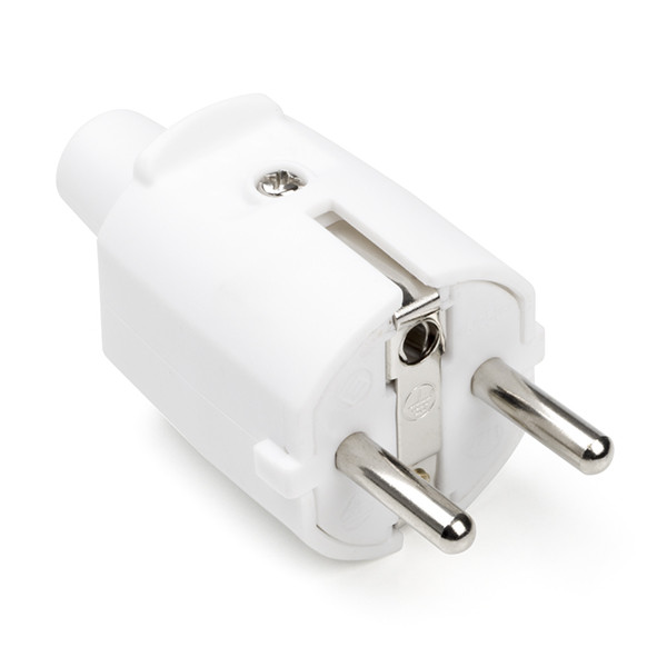 Q-link Schuko stekker | Q-link (Randaarde/Penaarde, 16 A, PVC, Wit) 0011011 K180102022 - 1