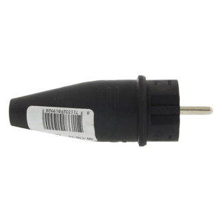 Q-link Schuko stekker | Q-link (Randaarde/Penaarde, 16 A, Rubber, Zwart) 0011015 K180102025 - 4