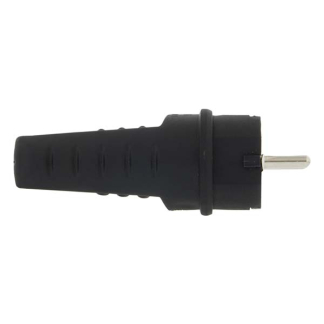 Q-link Schuko stekker | Q-link (Randaarde/Penaarde, 16 A, Rubber, Zwart) 0011017 K180102026 - 3