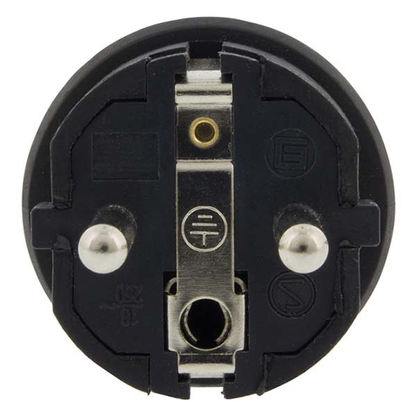 Q-link Schuko stekker | Q-link (Randaarde/Penaarde, 16 A, Rubber, Zwart) 0011017 K180102026 - 5