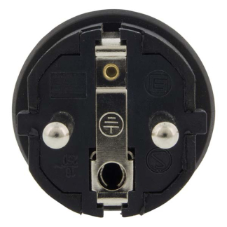 Q-link Schuko stekker | Q-link (Randaarde/Penaarde, 16 A, Rubber, Zwart) 0011017 K180102026 - 5