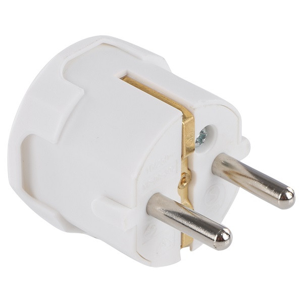 Q-link Schuko stekker | Q-link (Randaarde, Haaks, 16 A, Wit) 0011008 K180102020 - 1