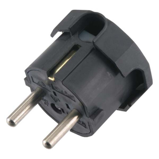 Q-link Schuko stekker | Q-link (Randaarde, Haaks, 16 A, Zwart) 0011038 K180102033 - 2