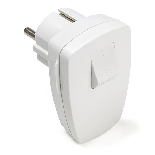 Q-link Schuko stekker | Q-link (Randaarde, Schakelaar, 16 A, Wit) 0011009 K180102021 - 1
