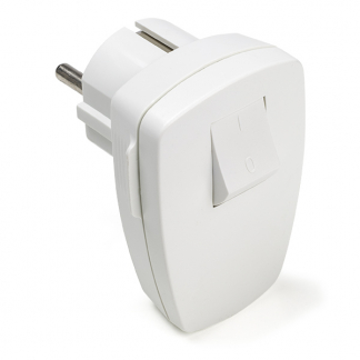 Q-link Schuko stekker | Q-link (Randaarde, Schakelaar, 16 A, Wit) 0011009 K180102021 - 1