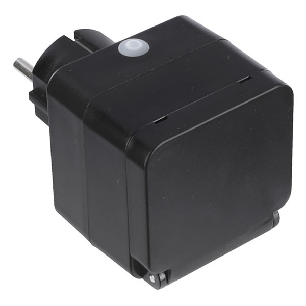 Q-link Slimme stekker voor buiten | Q-link | 1-voudig (Wifi, 16A, Randaarde, IP44, Zwart) 55.208.03 K100100516 - 1