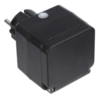 Q-link Slimme stekker voor buiten | Q-link | 1-voudig (Wifi, 16A, Randaarde, IP44, Zwart) 55.208.03 K100100516 - 1