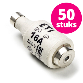 Q-link Smeltzekering | Q-link (Traag, 16A, 50 stuks, Grijs)  V180102067 - 