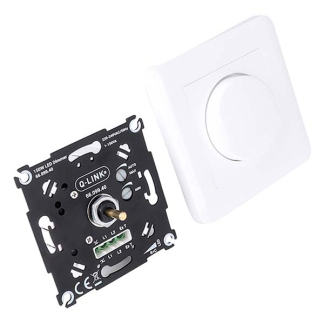 Q-link Spaarlamp dimmer | Q-link (Inbouw, Draaiknop, 1 tot 150 watt, Met centraalplaat, Wit) 66.099.40 C010809831 - 2