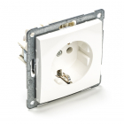 Stopcontact | Q-link | S2 (Inbouw, Randaarde, Wit)