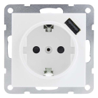 Q-link Stopcontact met USB | Q-link | S2 (Inbouw, Randaarde, Wit) 5408365 K180106023 - 2