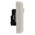 Q-link Stopcontact met schakelaar | Q-link (Inbouw, Randaarde, Wissel, Wit) 01.079.68 K180106623 - 5