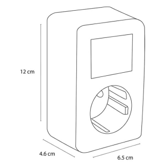 Q-link Stopcontact met schakelaar | Q-link (Opbouw, Randaarde, Wissel, Zwart) 00.945.68 K180106696 - 3