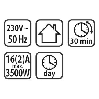 Q-link Tijdschakelaar | Q-link (48 schakelmomenten, Analoog, Randaarde) 66.202.60 K180108117 - 6