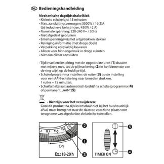Q-link Tijdschakelaar | Q-link (96 schakelmomenten, Analoog, Randaarde) 66.202.59 K180108116 - 7