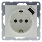 Q-link USB stopcontact | Q-Link | S-Line (Inbouw, Randaarde, Wit) 5408365 K180106023