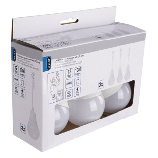 Q-link Verhuisset | Q-link | 3 stuks (12W, Slagvast, 1080lm, 4000K, Wit) 53.301.61 K150303619 - 2