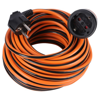 Q-link Verlengsnoer | Q-link (Locking systeem, Randaarde, 3680 watt, Zwart/Oranje, 15 meter) 53.501.22 K010809280