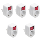 Q-link Verloopstekker | Q-link | Schakelaar | 5 stuks (Randaarde, 16A, Wit)  V180102024 - 1