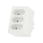 Q-link Verloopstekker | Q-link (Drieweg, 2.5 A, Wit) 54.403.60 K150305409 Q-link Verloopstekker | Q-link (Drieweg, 2.5 A, Wit) 54.403.60 K150305409