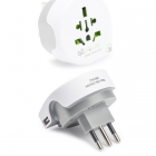Q2 Power Wereldstekker - Italië (Geaard, USB, Type L) 1.100190 K050801009 Q2 Power Wereldstekker - Italië (Geaard, USB, Type L) 1.100190 K050801009