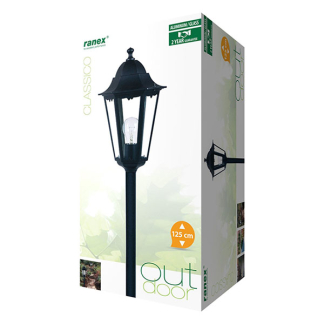 Ranex Lantaarn buiten | Ranex | Pennsylvania | 1.25 m (E27, Gegoten aluminium) 1000916 RA-1000916 K150101052 - 3